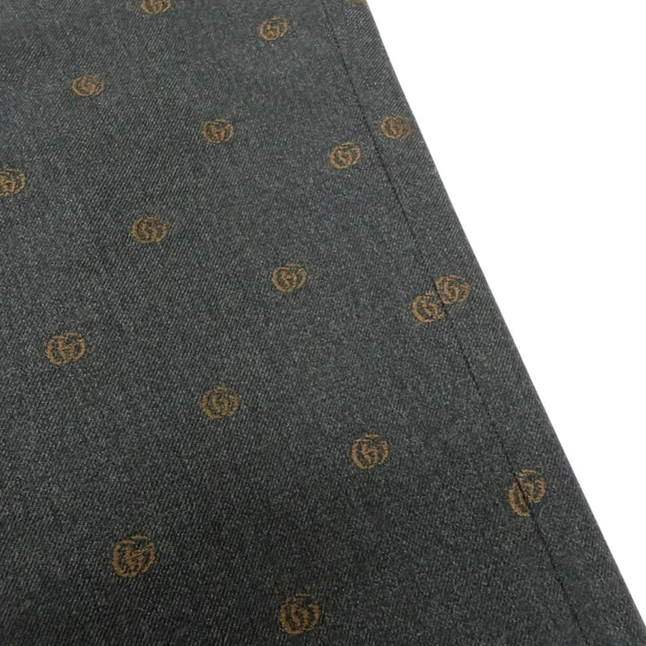 Excellent GUCCI Pants GG logo all-over print single-breasted slacks trousers