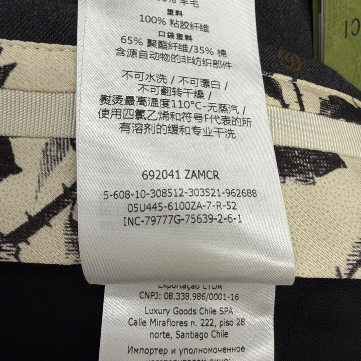 Excellent GUCCI Pants GG logo all-over print single-breasted slacks trousers