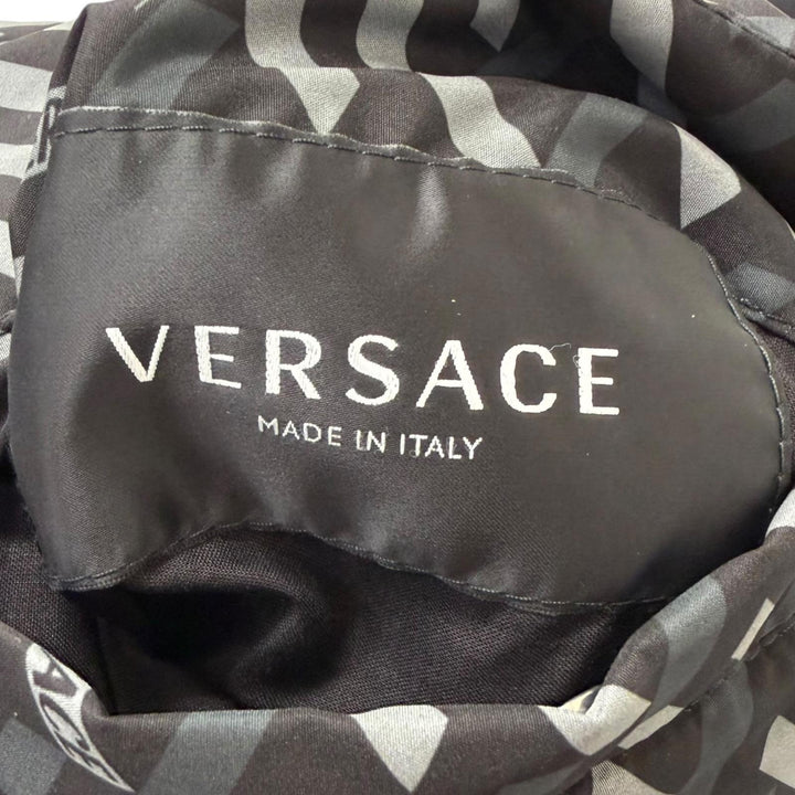 Great VERSACE Bomber jacket Greca logo all-over print padded jacket