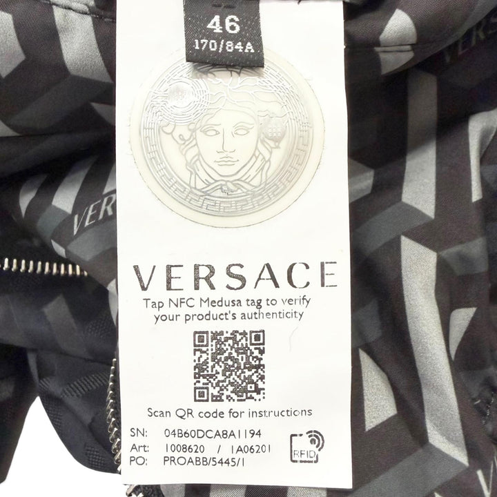 Great VERSACE Bomber jacket Greca logo all-over print padded jacket