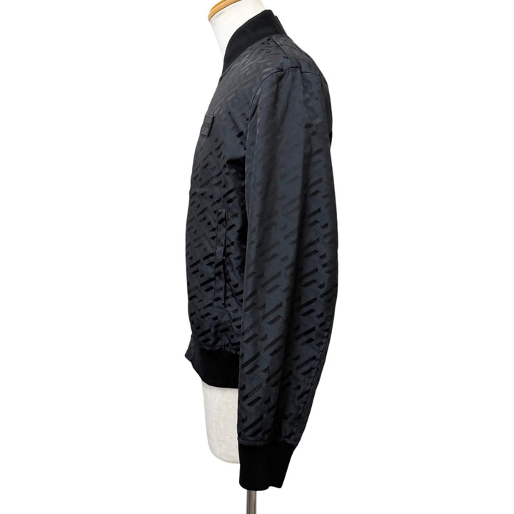 Great VERSACE Bomber jacket Greca logo all-over print padded jacket