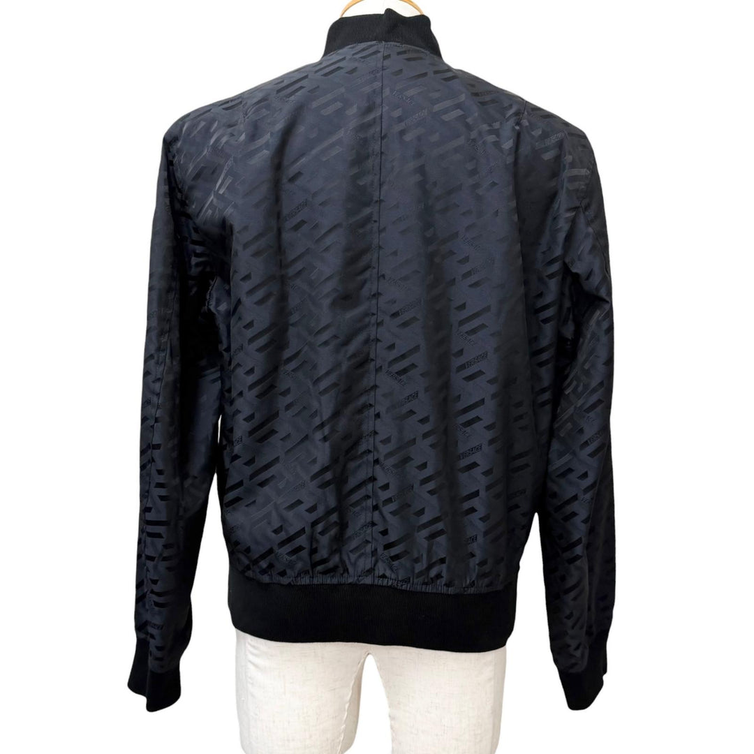 Great VERSACE Bomber jacket Greca logo all-over print padded jacket