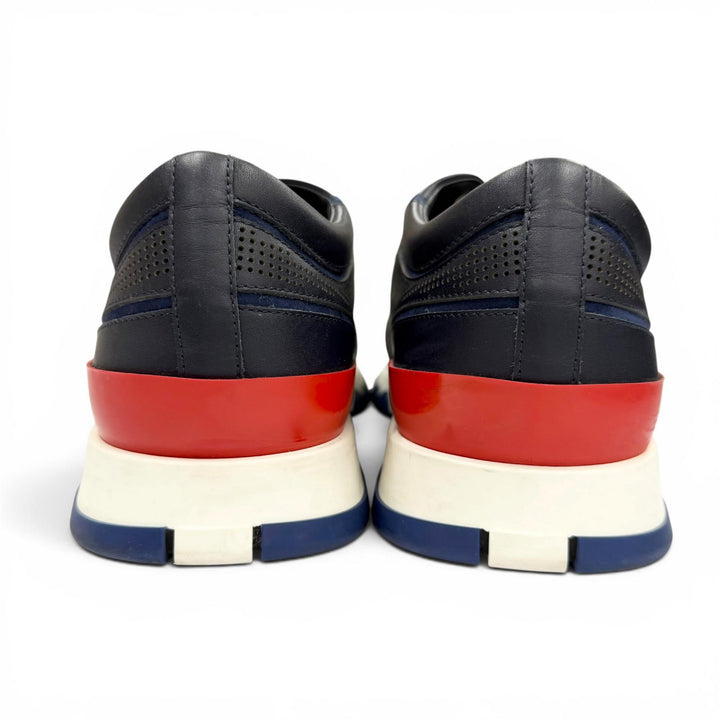 Great HERMES Low cut sneakers Addict Addict Navy leather mens 42.5