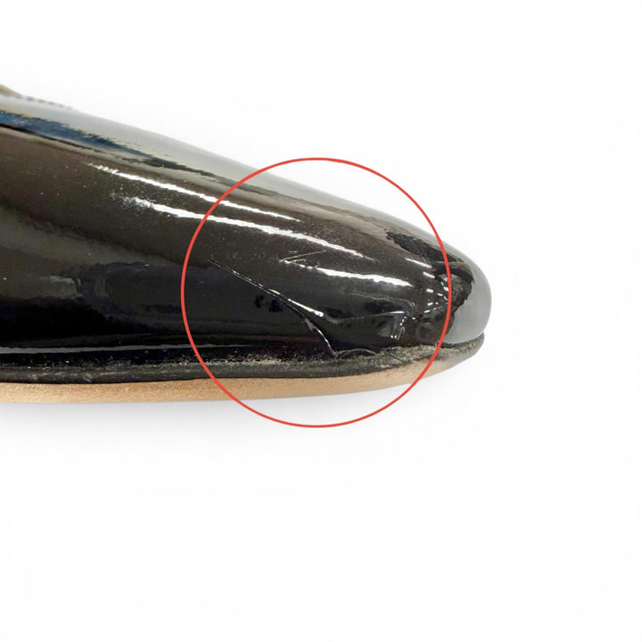 Great Christian Dior pumps JADIOR slingback pumps black Patent leather 35.5