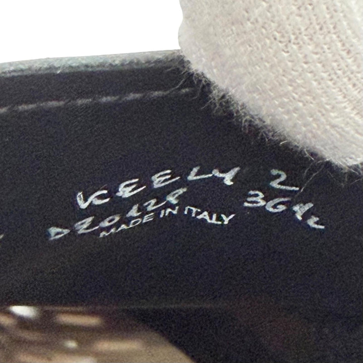 Excellent CHURCH'S Leather shoes KEELY2 Wingtip medallion espadrilles black 36.5