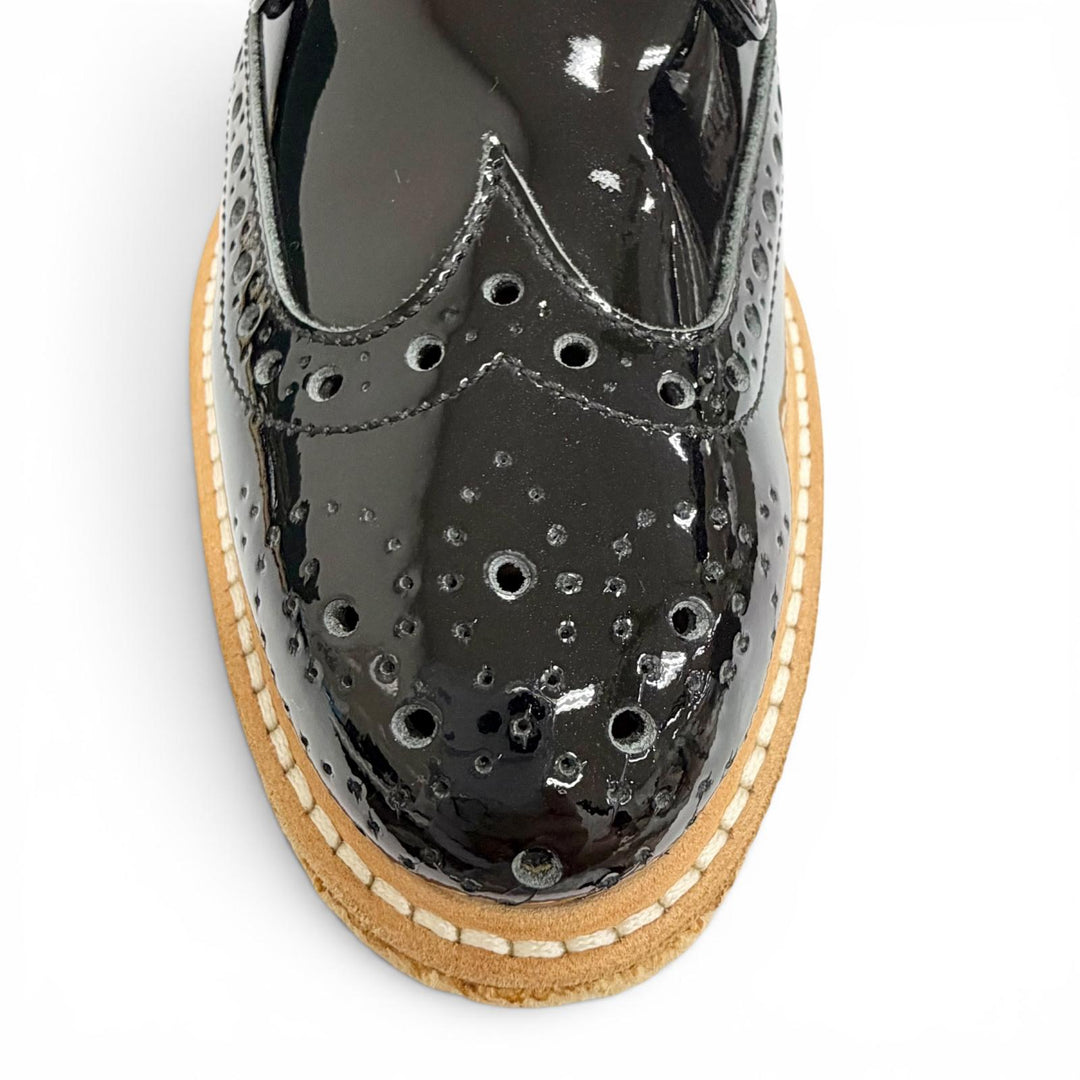 Excellent CHURCH'S Leather shoes KEELY2 Wingtip medallion espadrilles black 36.5