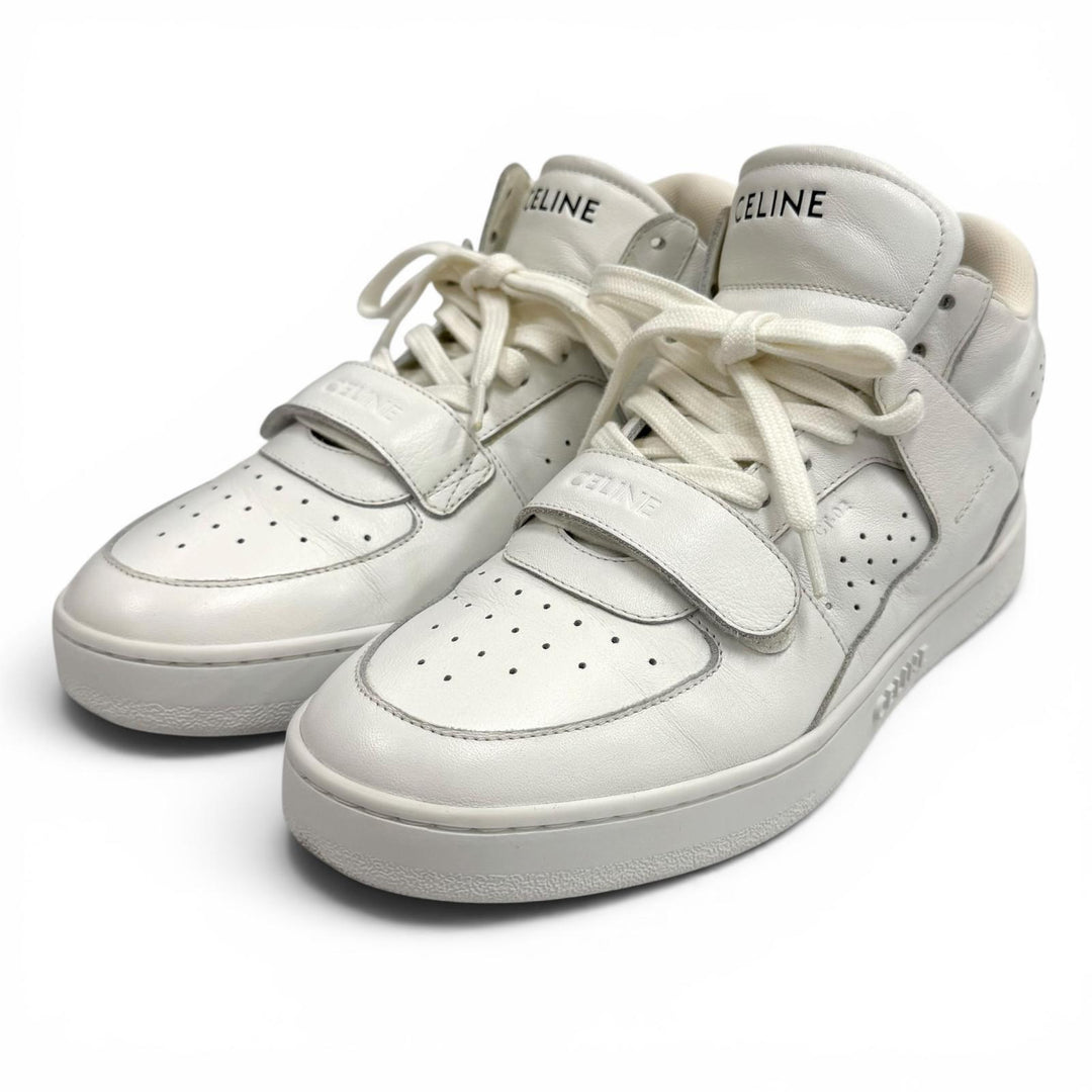 Great CELINE sneakers CT-02 Logo design, Velcro strap leather leather 37