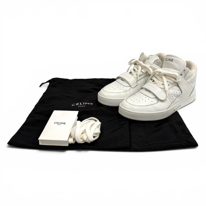 Great CELINE sneakers CT-02 Logo design, Velcro strap leather leather 37