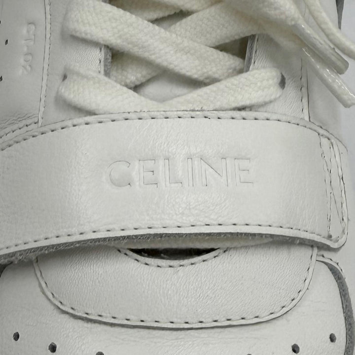 Great CELINE sneakers CT-02 Logo design, Velcro strap leather leather 37