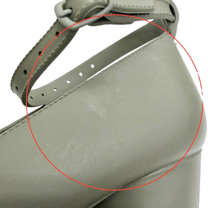 Great Maison Margiela 22 pumps TABI Ankle strap rain shoes khaki 35 S58WL0222