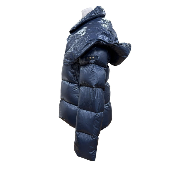 Great TATRAS Down jacket LENA Hooded Logo Zip-Up Jacket Navy Women LTK20A4217