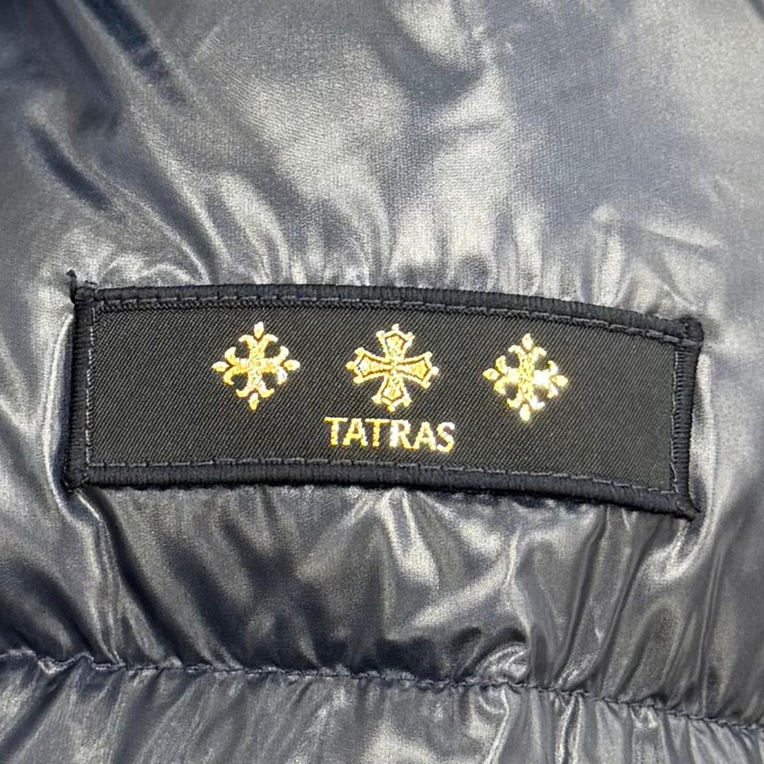 Great TATRAS Down jacket LENA Hooded Logo Zip-Up Jacket Navy Women LTK20A4217