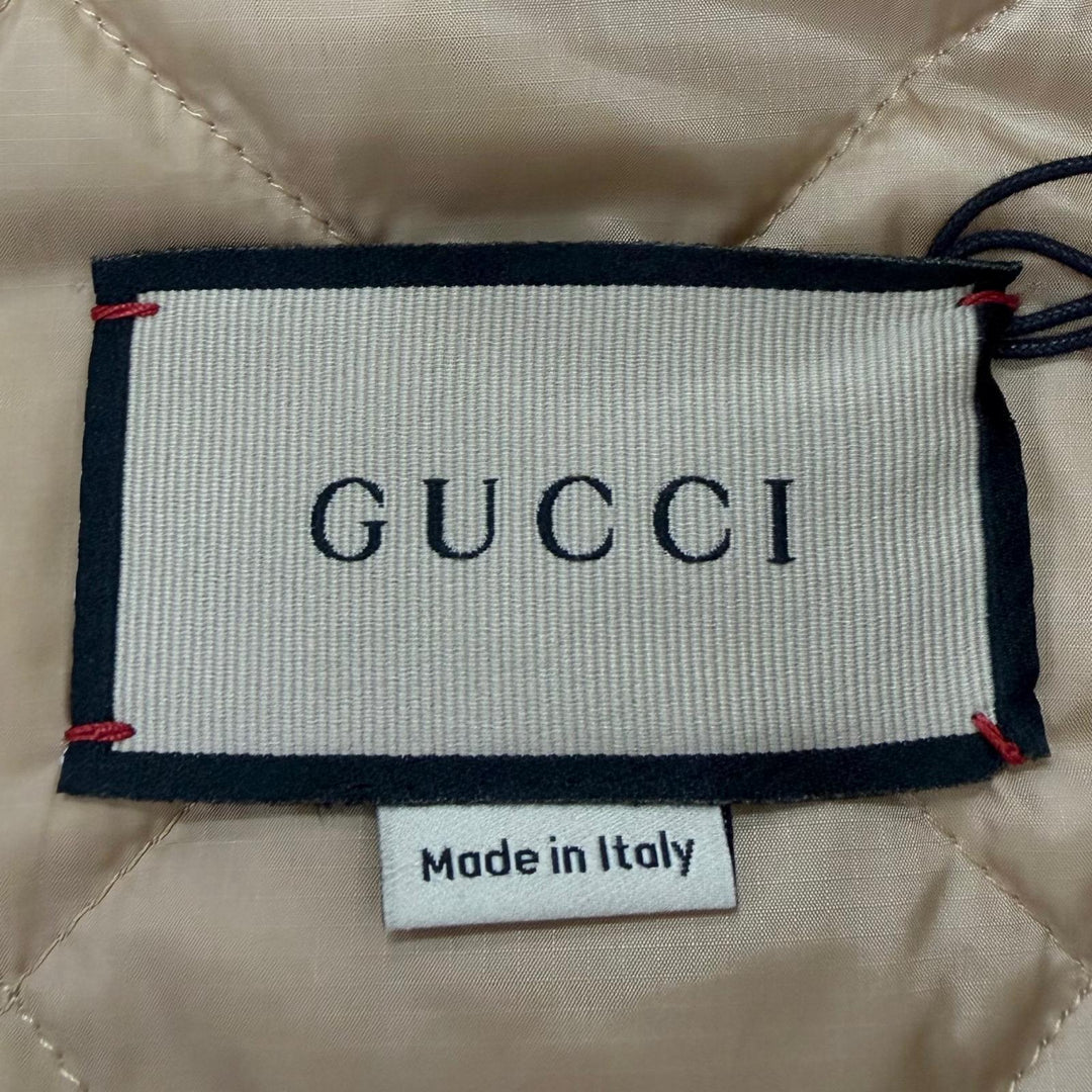 Excellent GUCCI Blouson Souvenir from Los Angeles Printed Nylon Jacket