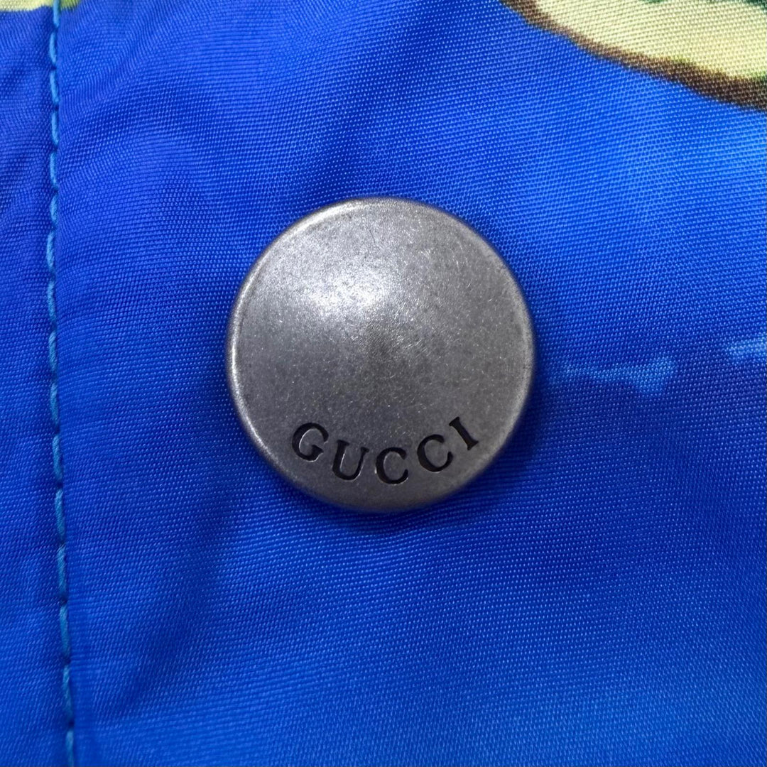 Excellent GUCCI Blouson Souvenir from Los Angeles Printed Nylon Jacket