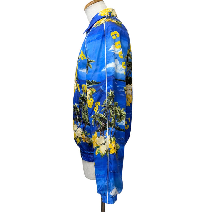 Excellent GUCCI Blouson Souvenir from Los Angeles Printed Nylon Jacket