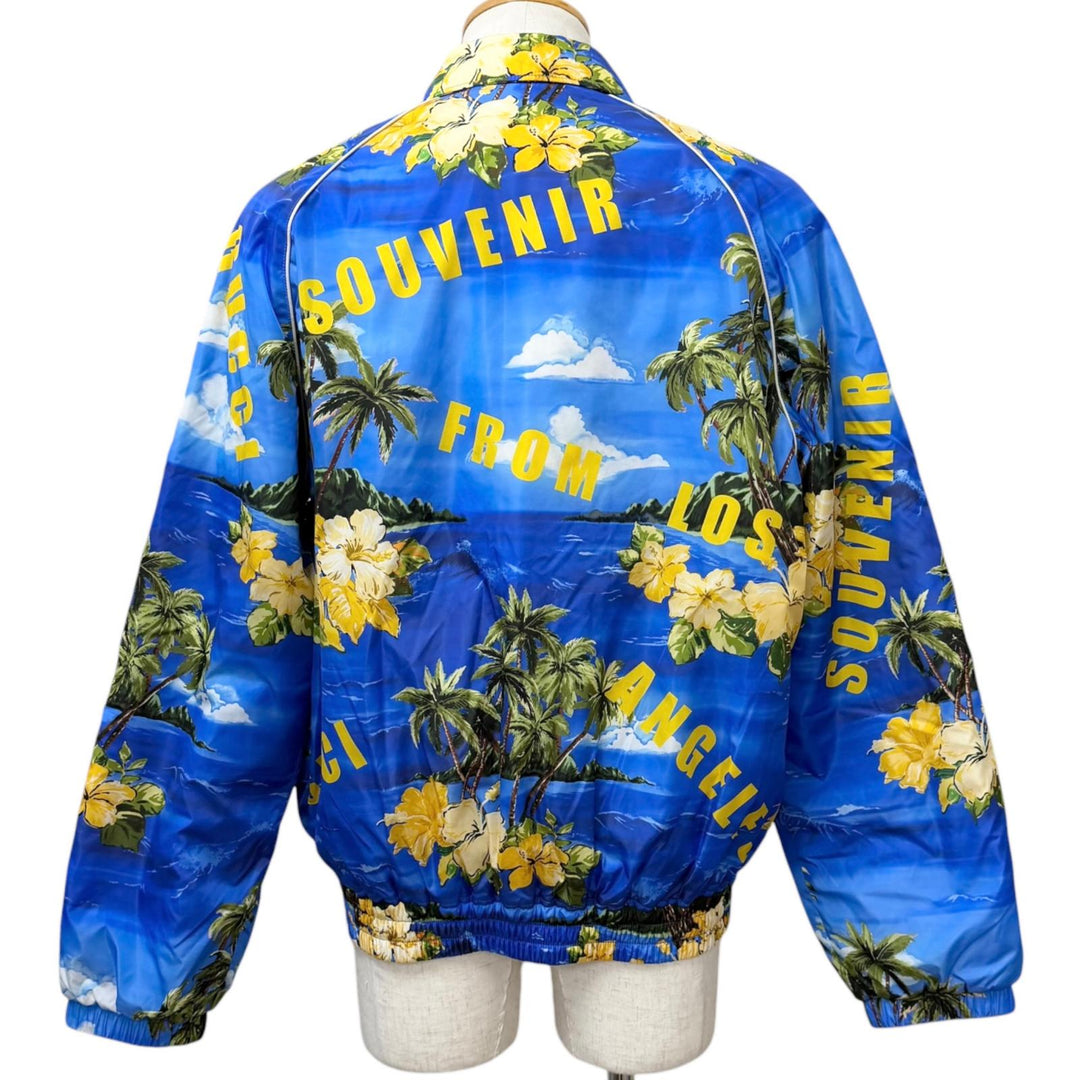 Excellent GUCCI Blouson Souvenir from Los Angeles Printed Nylon Jacket