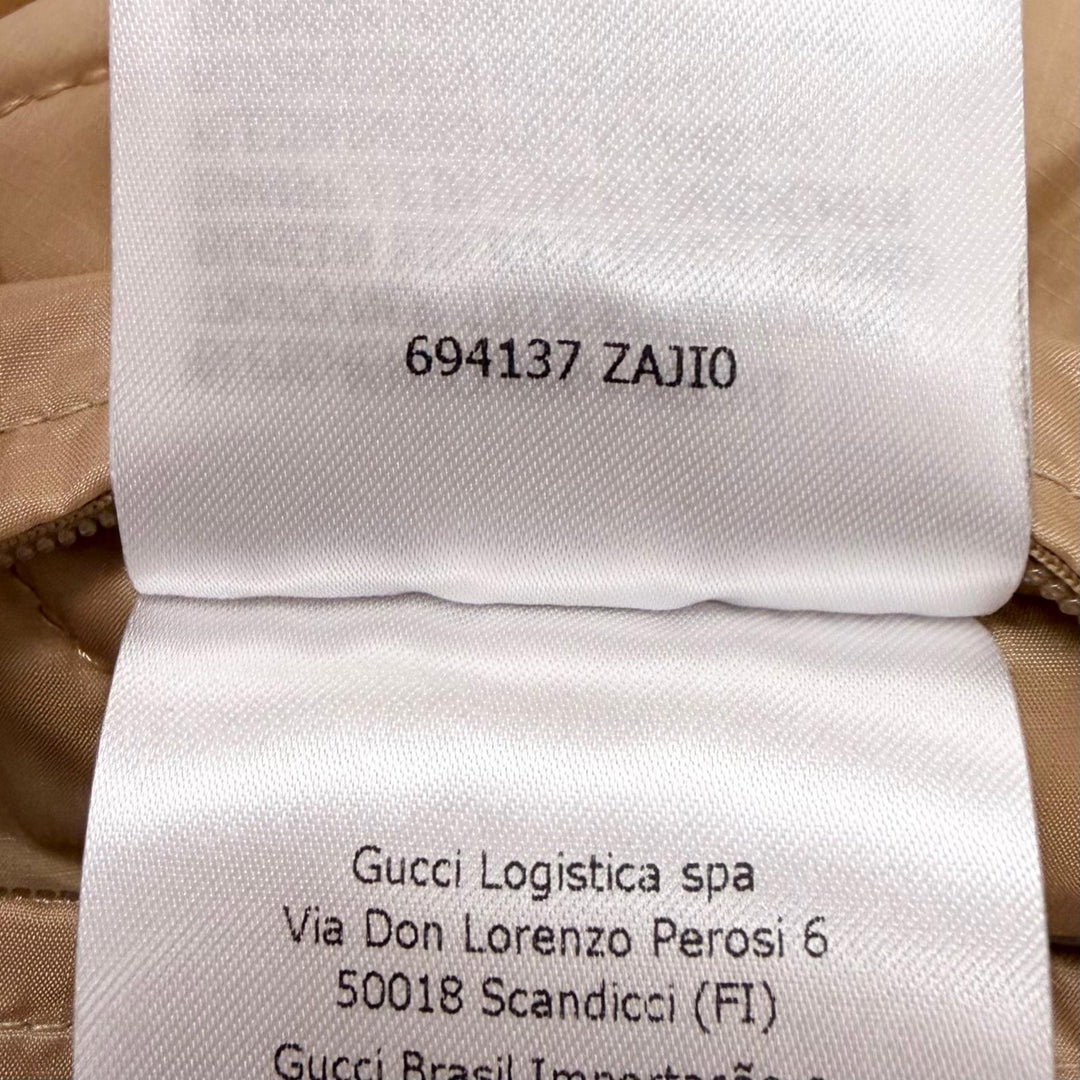 Excellent GUCCI Blouson Souvenir from Los Angeles Printed Nylon Jacket