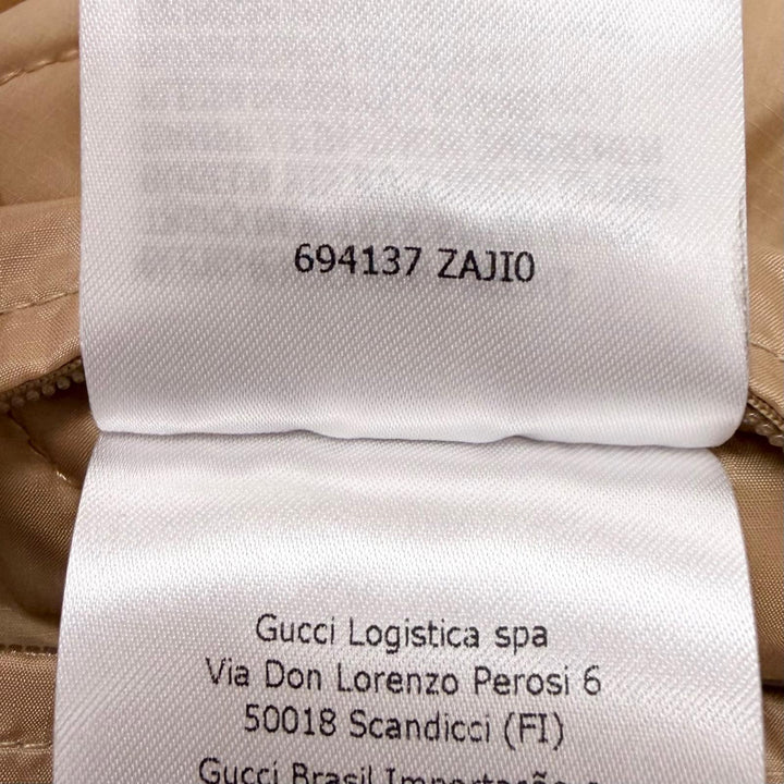 Excellent GUCCI Blouson Souvenir from Los Angeles Printed Nylon Jacket