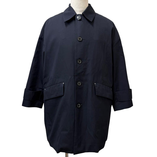 Excellent Mackintosh coat HUMBIE GTS VENTILE With liner Navy cotton