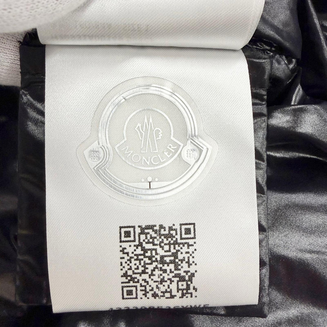 Excellent MONCLER Down jacket MAIRE Logo patch, all-over logo print, hooded, 1