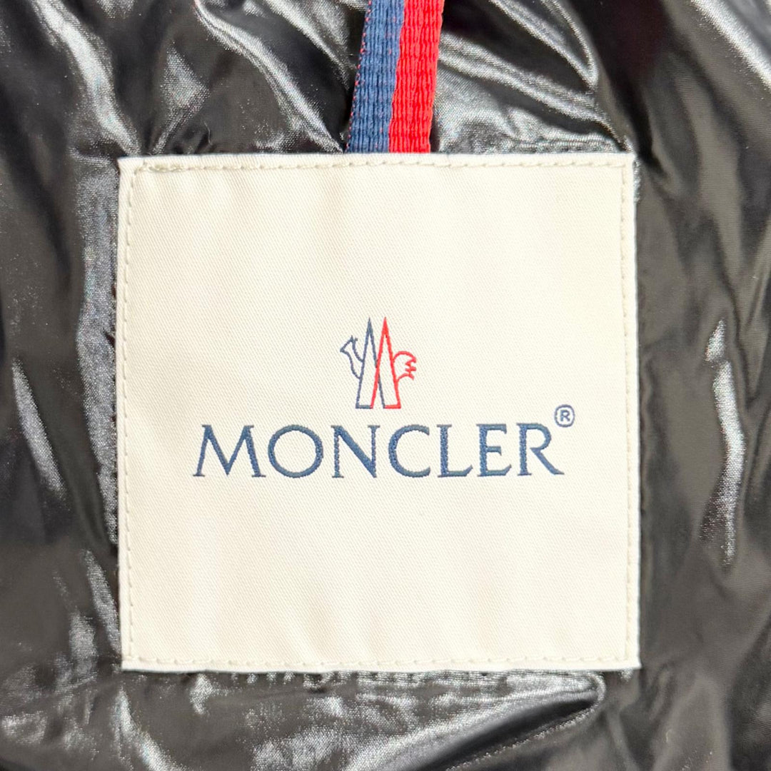 Excellent MONCLER Down jacket MAIRE Logo patch, all-over logo print, hooded, 1