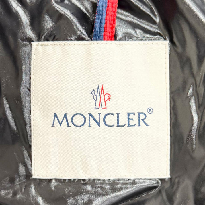 Excellent MONCLER Down jacket MAIRE Logo patch, all-over logo print, hooded, 1