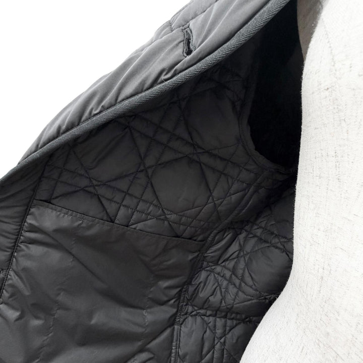 Excellent Christian Dior Jacket Macrocannage Collarless Quilted 38 157C26A2827
