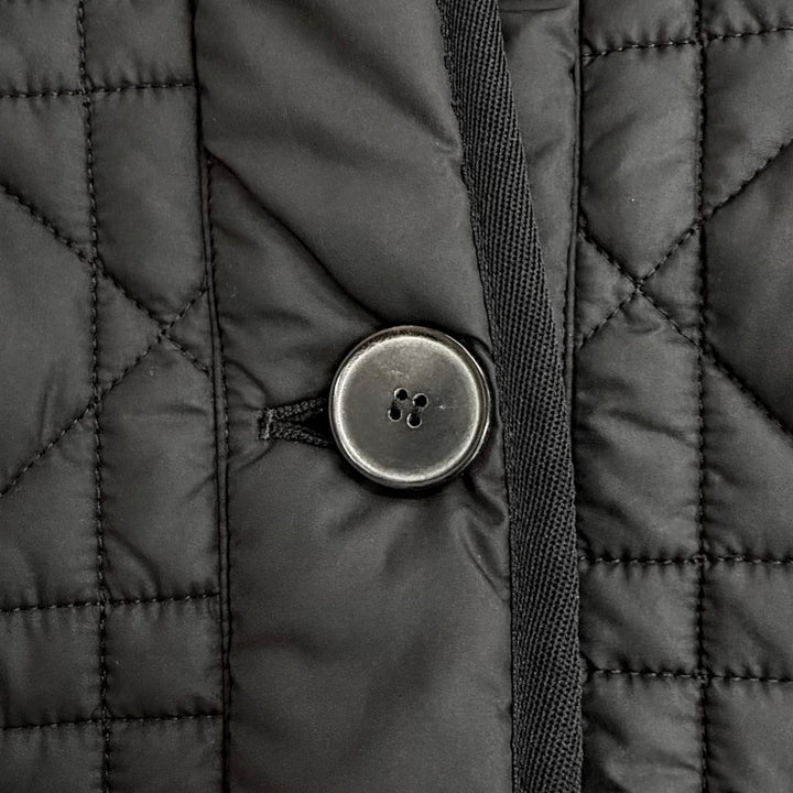 Excellent Christian Dior Jacket Macrocannage Collarless Quilted 38 157C26A2827