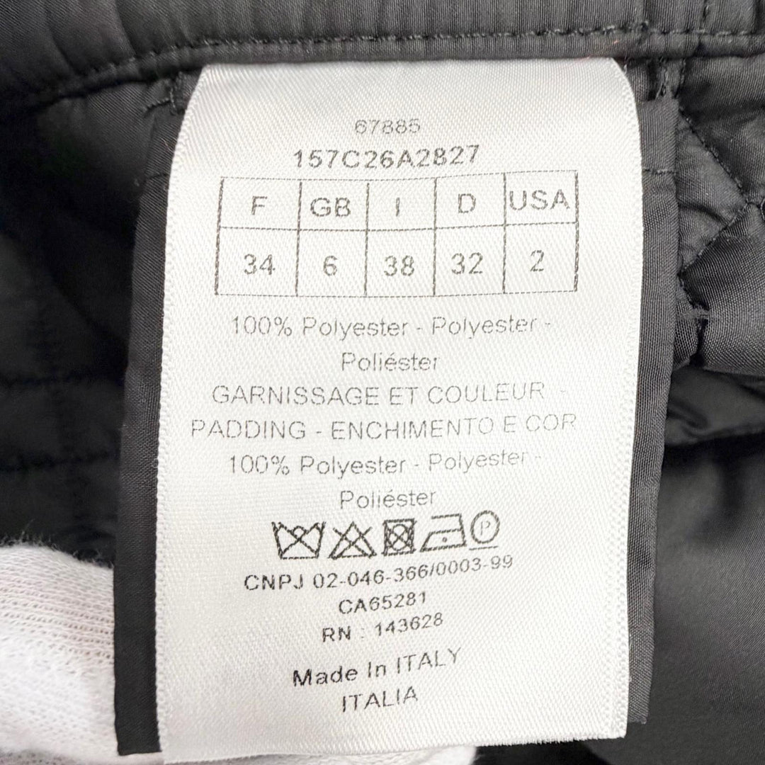Excellent Christian Dior Jacket Macrocannage Collarless Quilted 38 157C26A2827