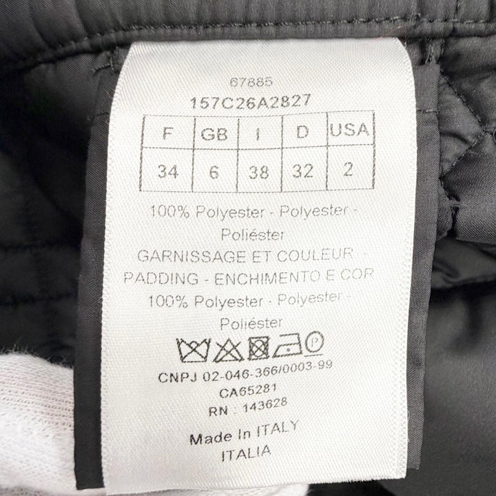 Excellent Christian Dior Jacket Macrocannage Collarless Quilted 38 157C26A2827