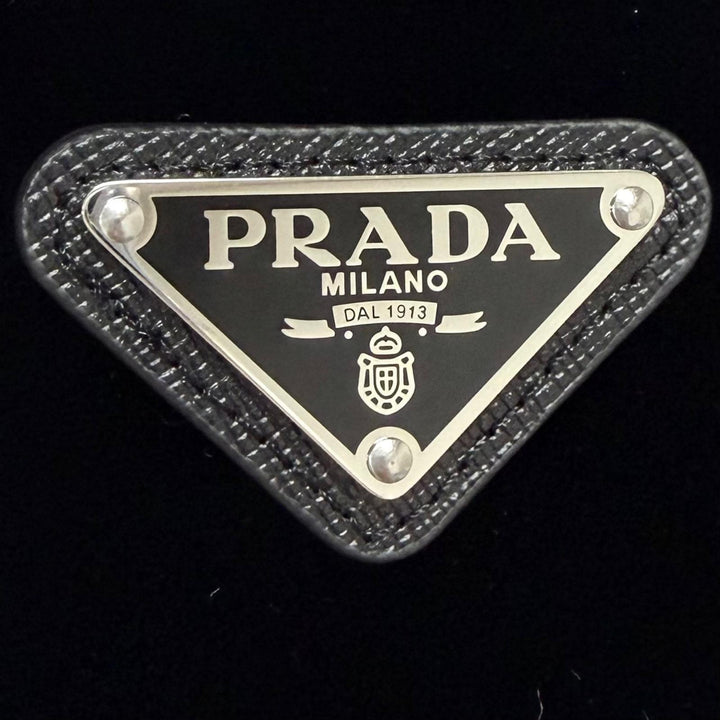 Excellent PRADA Down jacket Triangle velvet cropped 2-way down vest 36 291805
