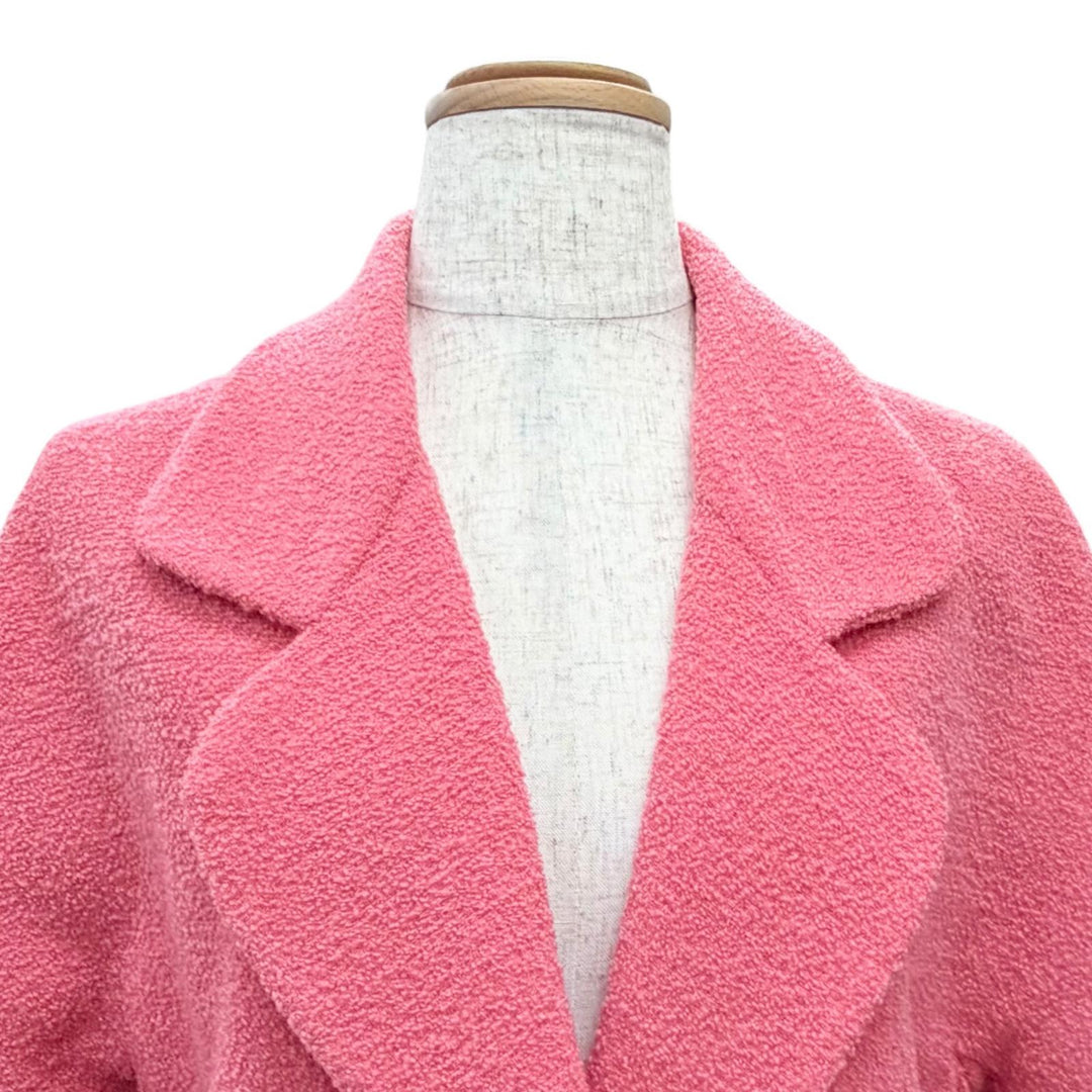 Excellent GUCCI Jacket Interlocking G Button Short pink wool 36 619267 ZAD82