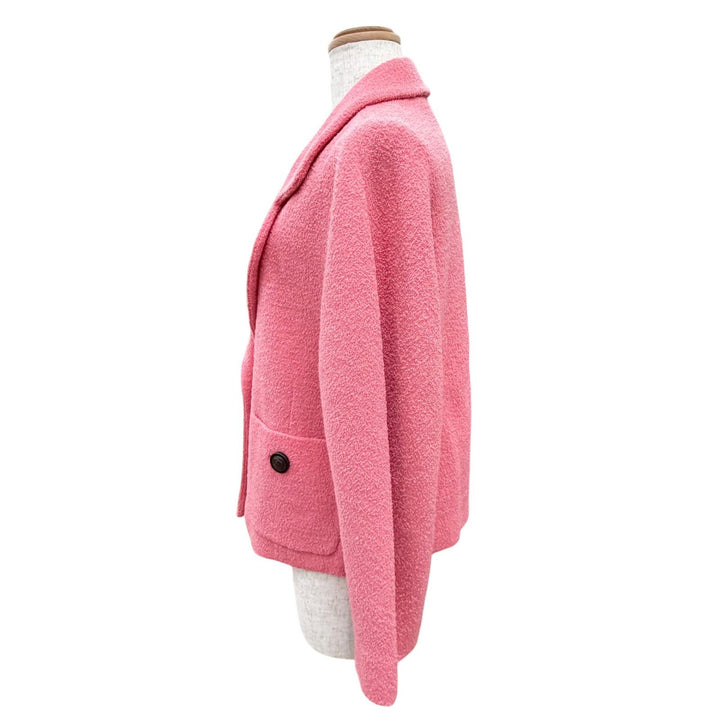 Excellent GUCCI Jacket Interlocking G Button Short pink wool 36 619267 ZAD82