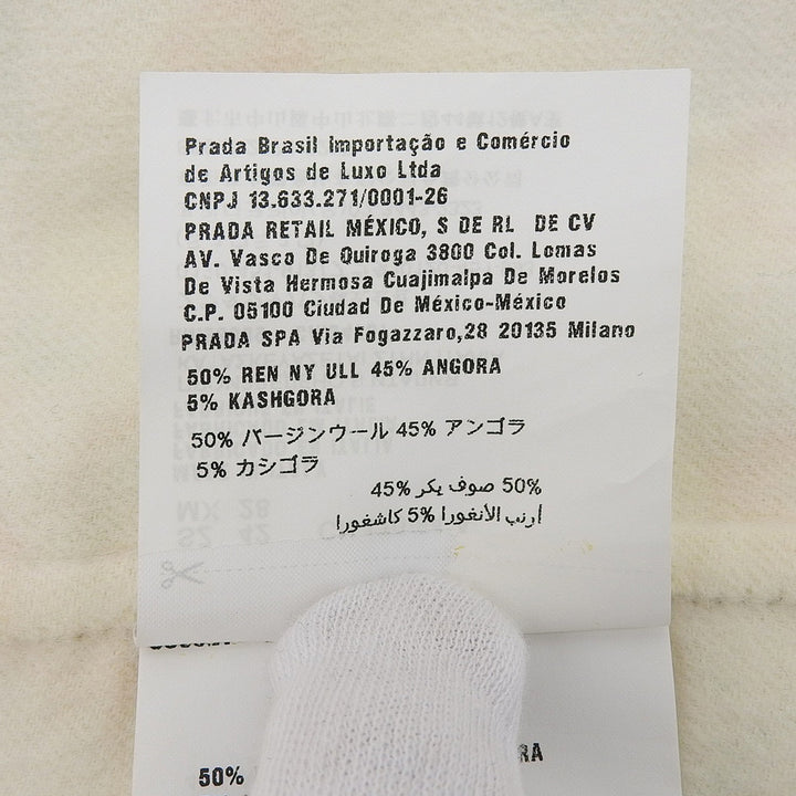 Great PRADA coat flour Multi Virgin wool Women 42 P669F S171 1M5E
