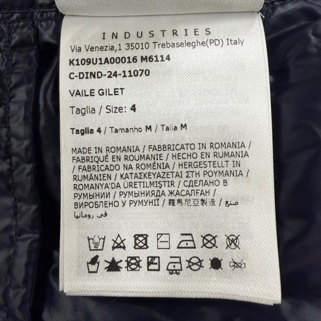 Pristine MONCLER GENIUS 7 Down vest VAILE GILET Vest with logo patch Navy mens 4
