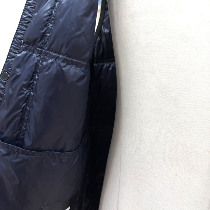 Pristine MONCLER GENIUS 7 Down vest VAILE GILET Vest with logo patch Navy mens 4