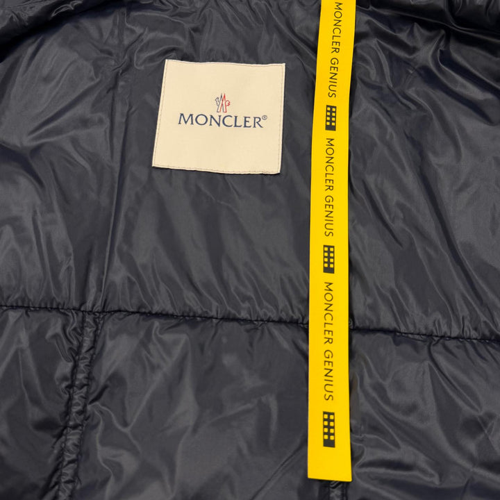 Pristine MONCLER GENIUS 7 Down vest VAILE GILET Vest with logo patch Navy mens 4