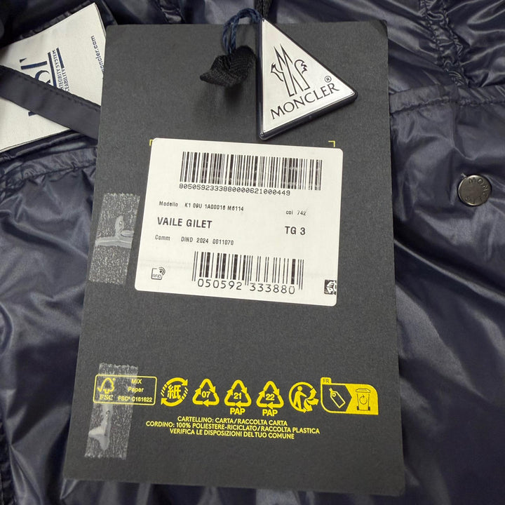 Pristine MONCLER GENIUS 7 FRAGMENT HIROSHI FUJIWARA Down vest VAILE GILET 3