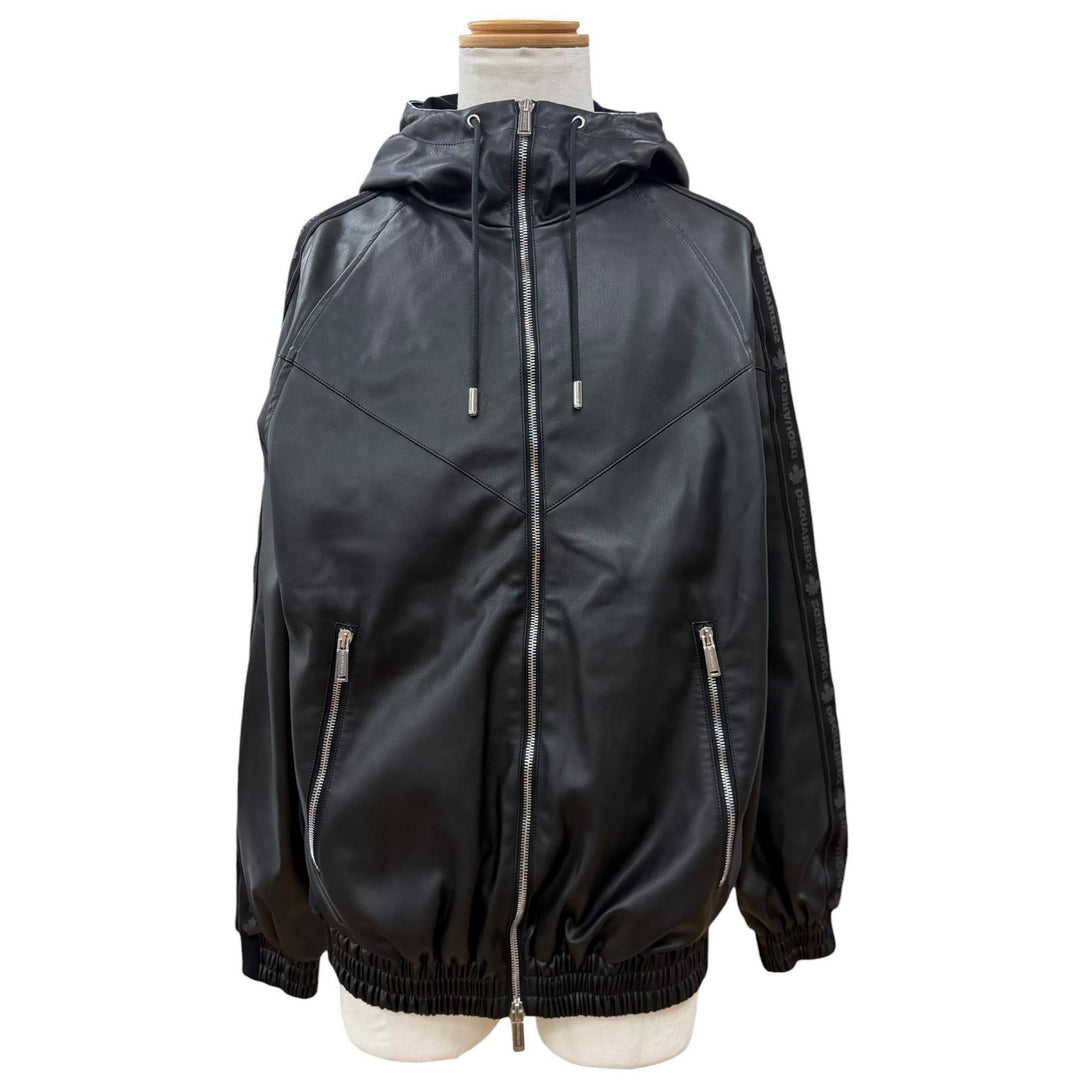 Excellent DSQUARED2 Jacket Hybrid Swag Track Suit black 46 S74AM1459