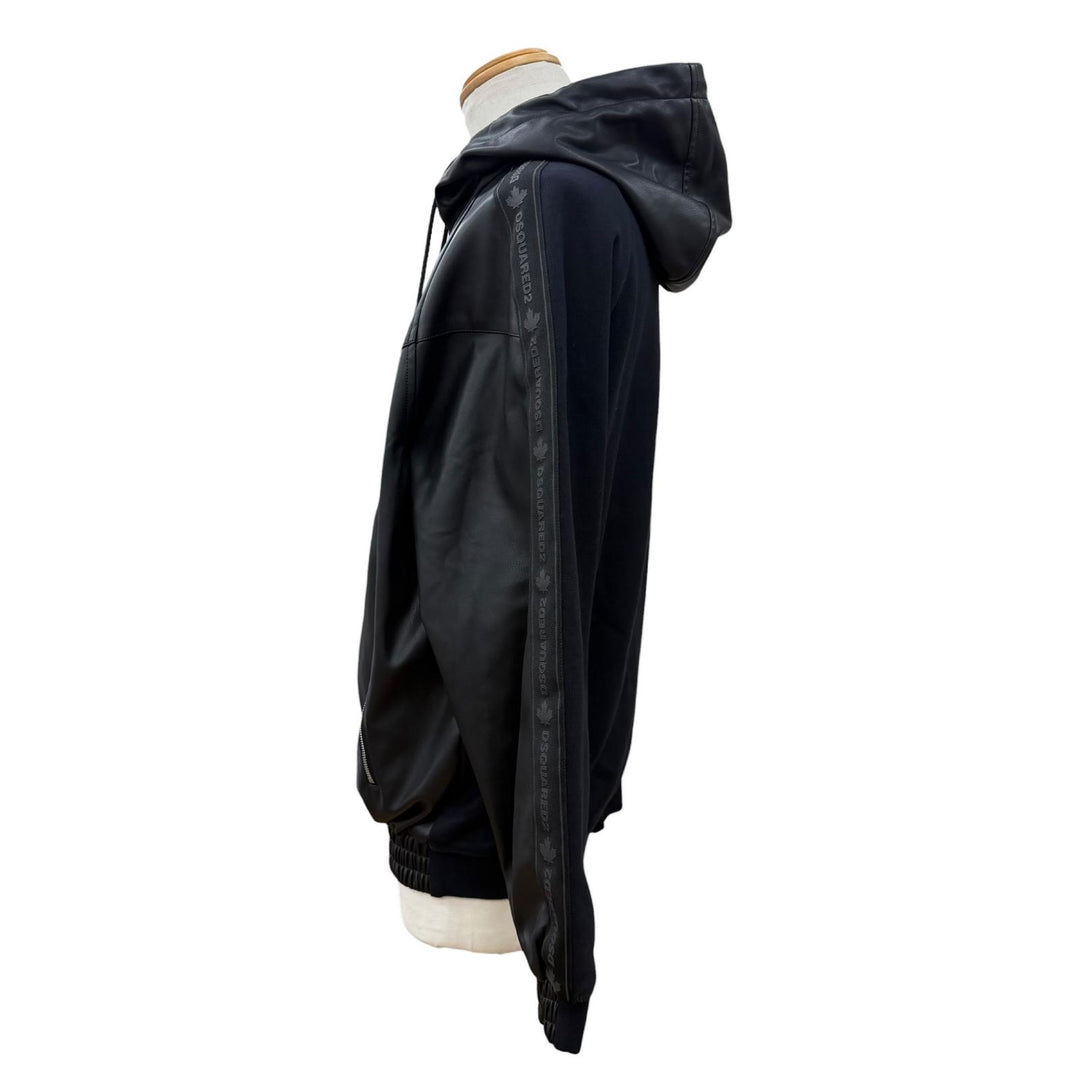 Excellent DSQUARED2 Jacket Hybrid Swag Track Suit black 46 S74AM1459
