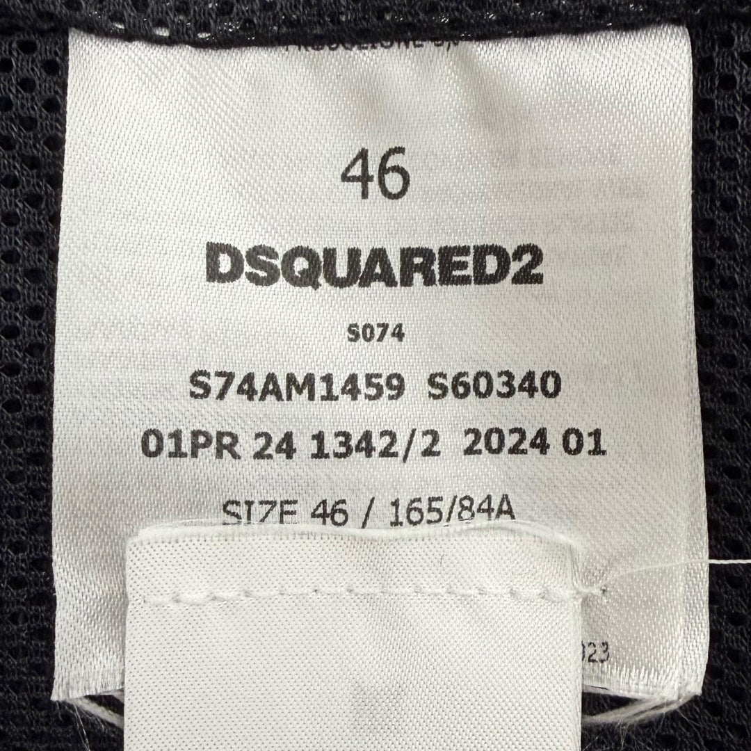 Excellent DSQUARED2 Jacket Hybrid Swag Track Suit black 46 S74AM1459