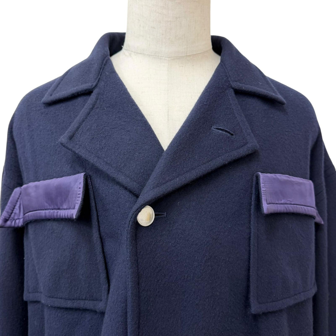 Great sulvam Jacket OVER BLOUSON JACKET Dark navy hair mens M
