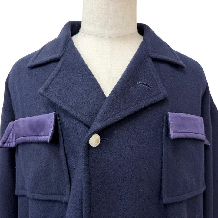 Great sulvam Jacket OVER BLOUSON JACKET Dark navy hair mens M