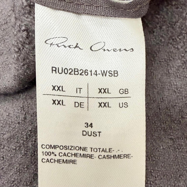 Great Rick Owens hoodie Zip-up knit hoodie Brown cashmere