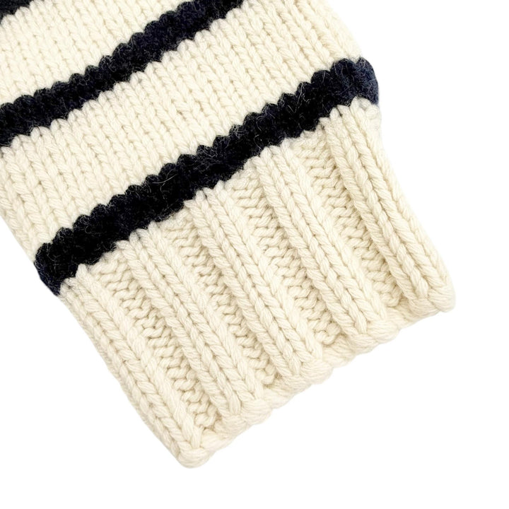 Great CELINE knit Marinière striped boat neck cropped cashmere S 2AJ94597V