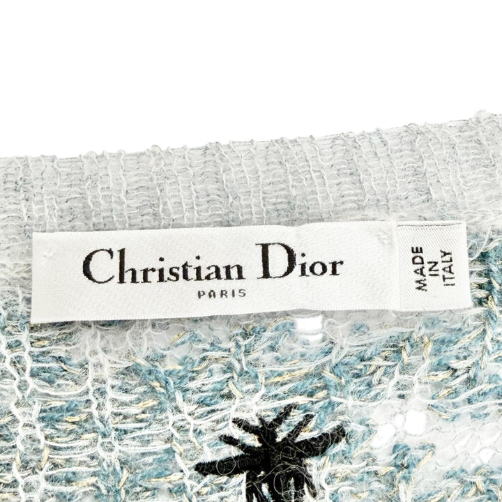 Excellent Christian Dior Logo embroidered technical knit 40 254S78AM149