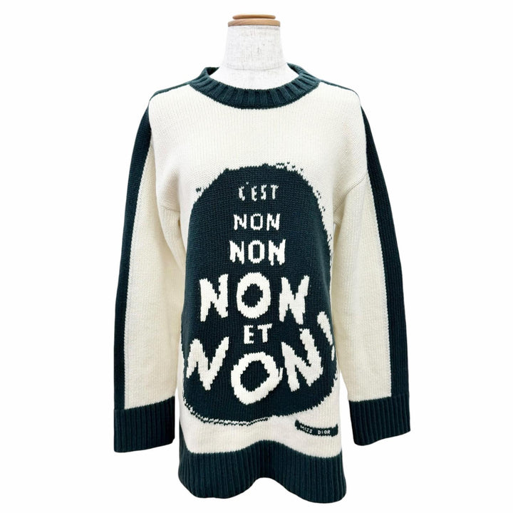 Great Christian Dior knit JADIOR8 NON NON NON ET NON Dark green 38 854S19AM019