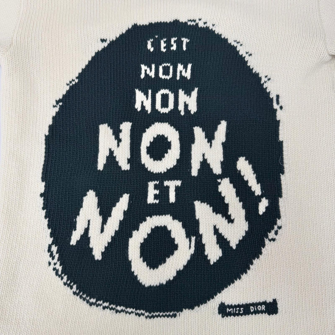 Great Christian Dior knit JADIOR8 NON NON NON ET NON Dark green 38 854S19AM019