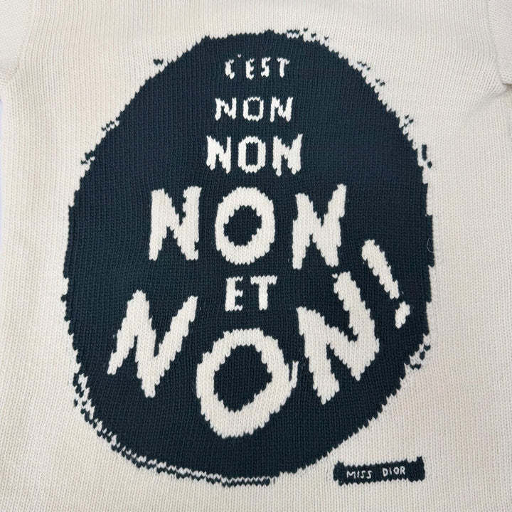 Great Christian Dior knit JADIOR8 NON NON NON ET NON Dark green 38 854S19AM019