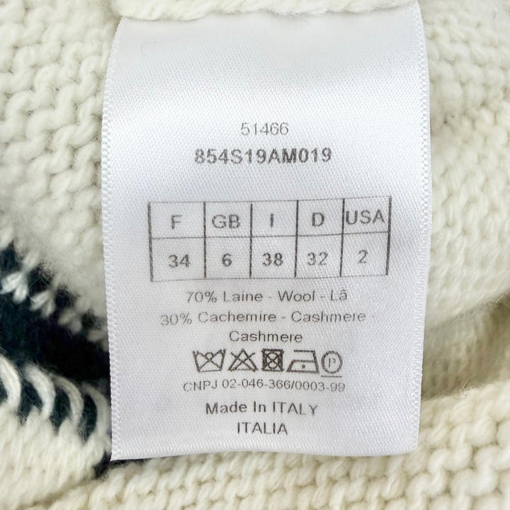 Great Christian Dior knit JADIOR8 NON NON NON ET NON Dark green 38 854S19AM019